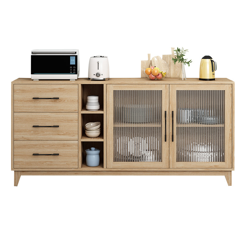 Modern Wood Server Table Sideboard with Drawers/Cabinets for Home