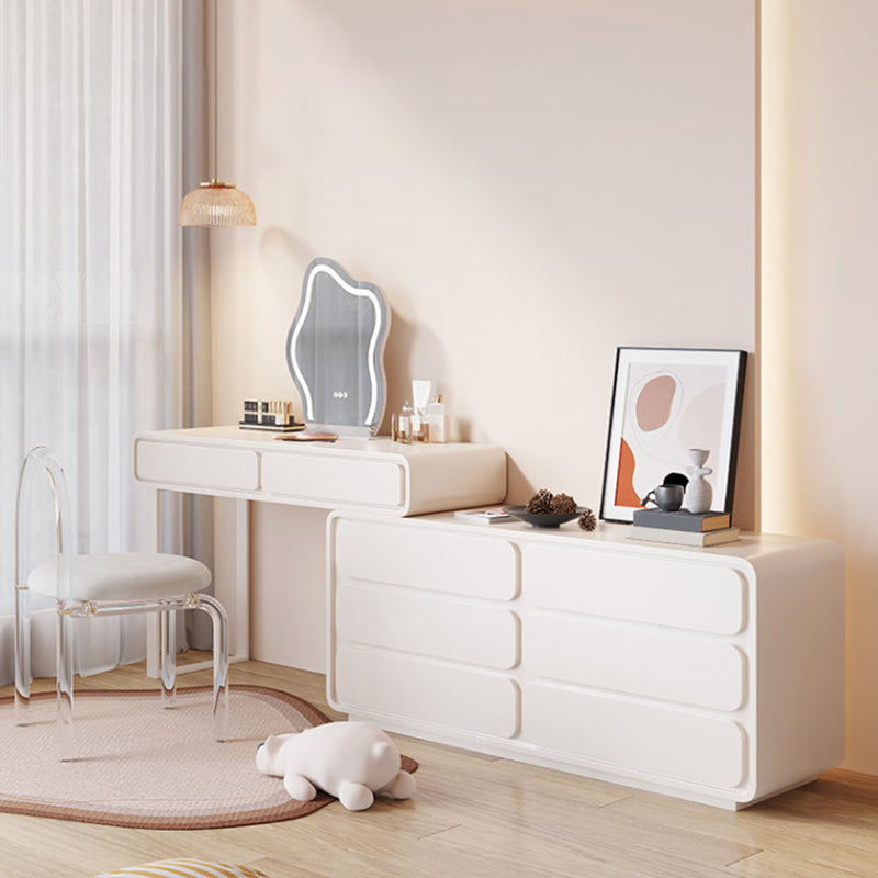 Modern with Drawer Wooden Bedroom Lighted Mirror Make-up Vanity