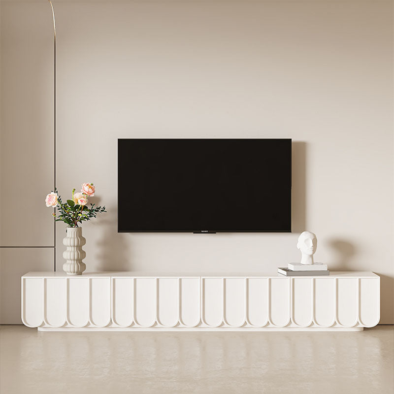 Scandinavian TV Media Console with Rectangle Top for Living Room
