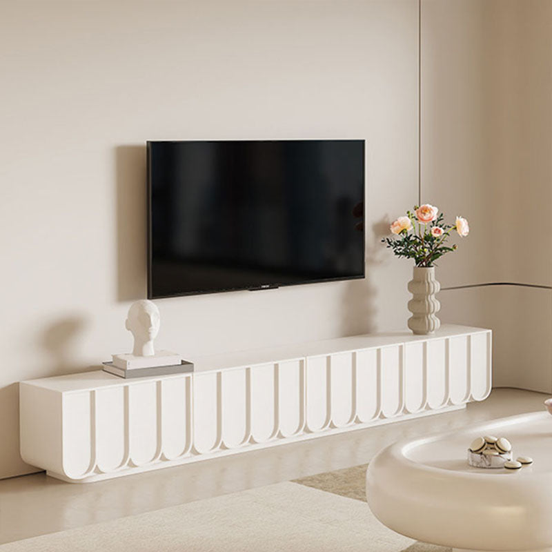 Scandinavian TV Media Console with Rectangle Top for Living Room