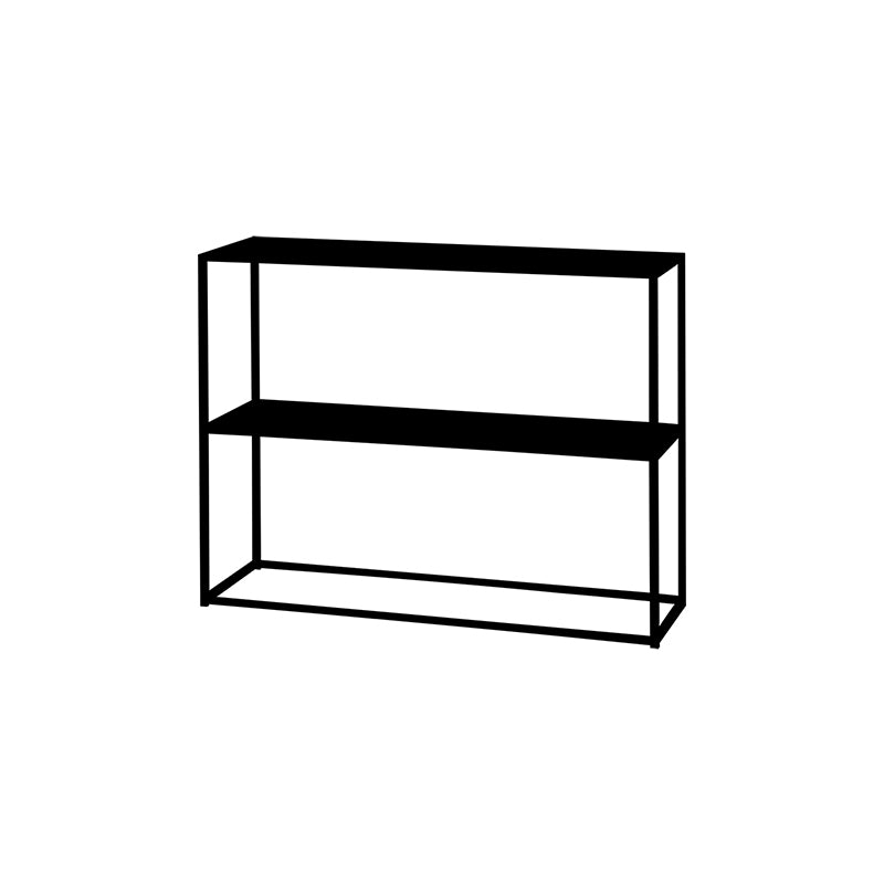 Contemporary Iron Console Accent Table with Shelves for Hall