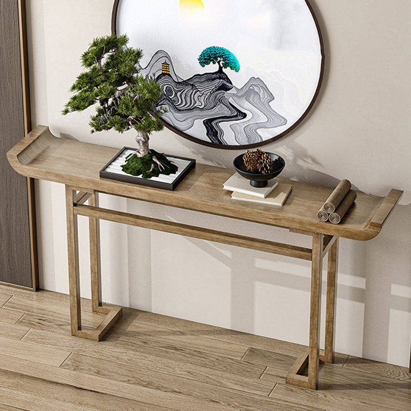 Rectangle Shape Modern Style Console Table in Natural/Brown Console Sofa Table