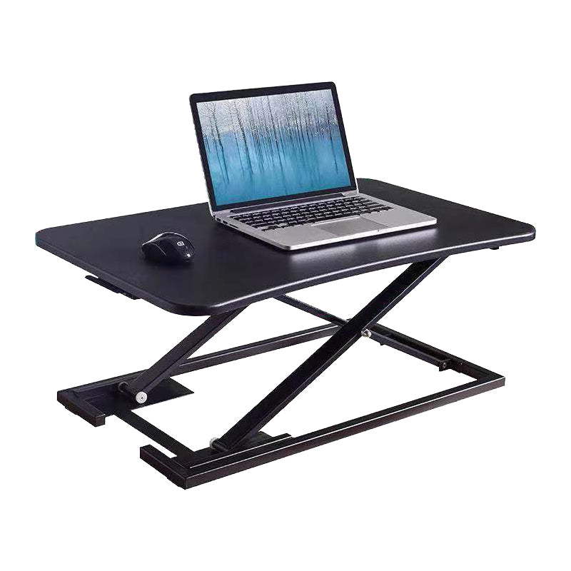 Rectangular Shaped Standing Desk Converter Folding Wood for Office