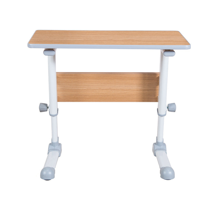 Modern Standing Desk Wooden Rectangular Writing Desk with Caster Wheel