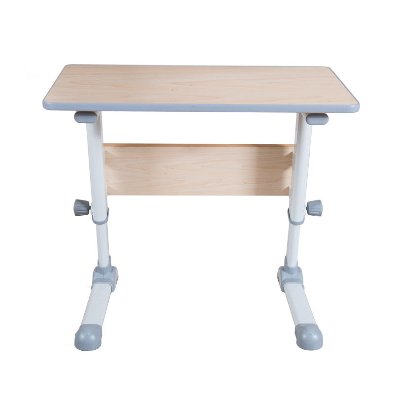 Modern Standing Desk Wooden Rectangular Writing Desk with Caster Wheel