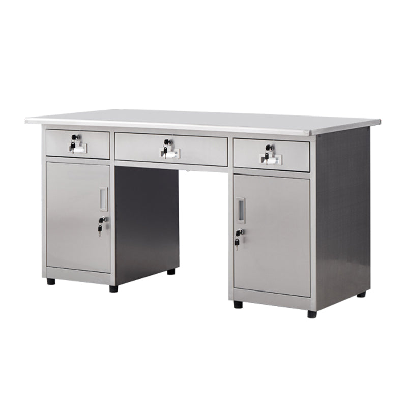 Rectangular Shaped Office Writing Desk Steel with 2/3/5 Drawers