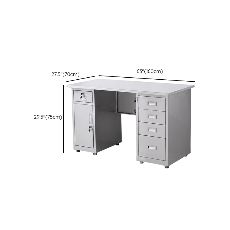 Rectangular Shaped Office Writing Desk Steel with 2/3/5 Drawers