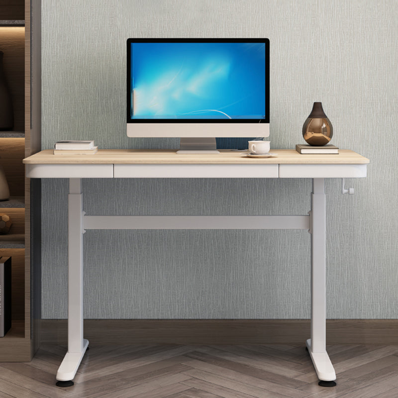 Adjustable Height Modern Computer Desk Steel Base Writing Desk