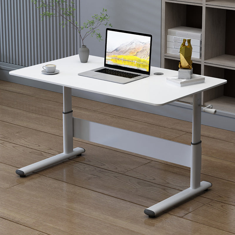 Adjustable Height Modern Computer Desk Steel Base Writing Desk