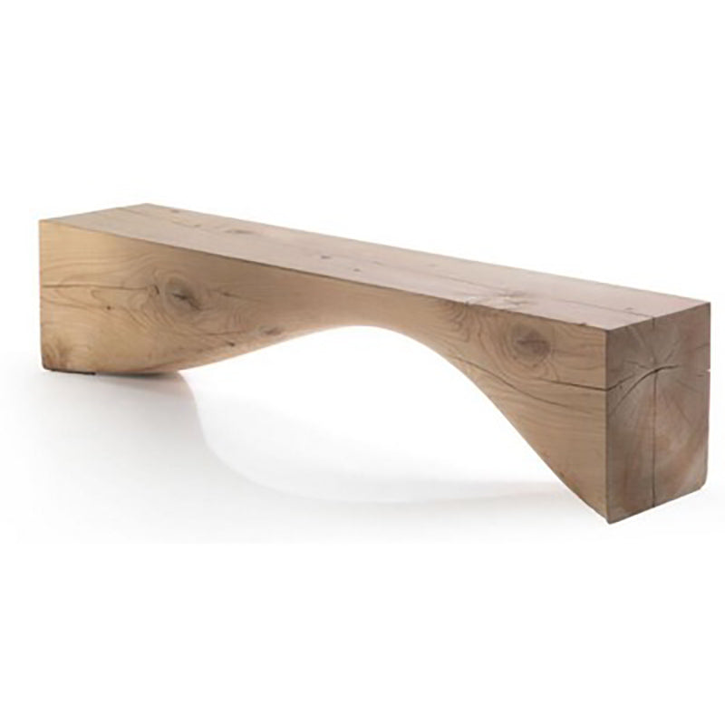 Modern Backless Seating Bench Rectangle Pine Wood Seating Bench