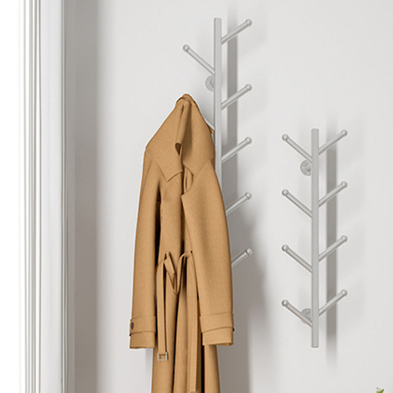 Modern Metal Coat Rack Wall Mounted 3.94" W Coat Hanger with Hooks