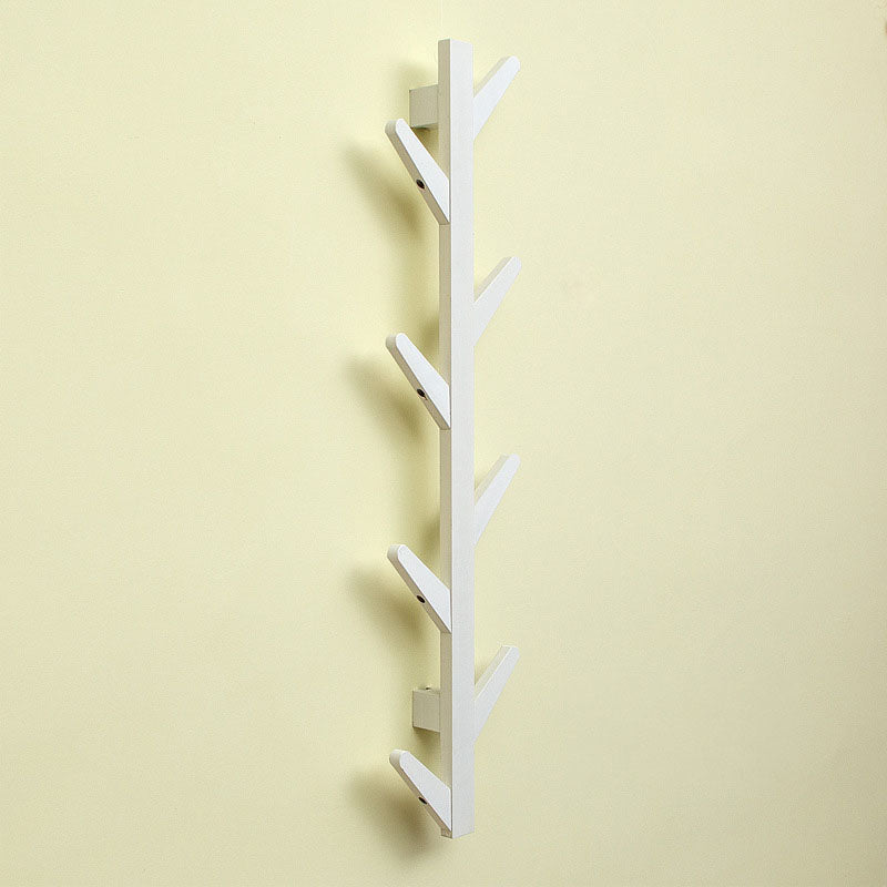 Wall Mounted Coat Hanger Modern Simple Wooden Coat Hanger with Hooks