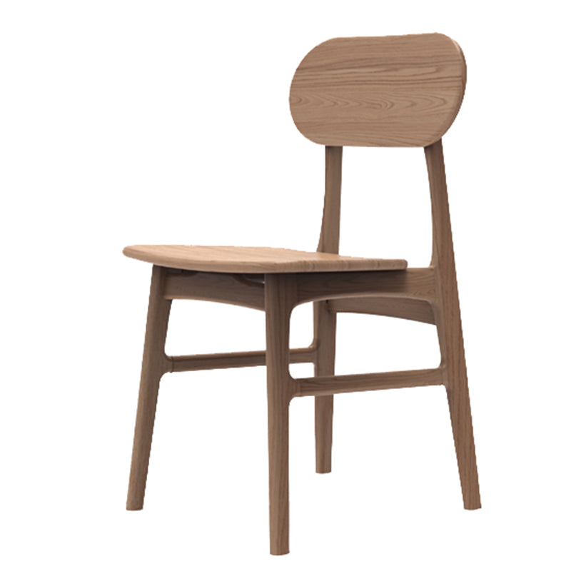 Modern Armless Dining Chairs Solid Wood Open Back Dining Chairs for Dining Room