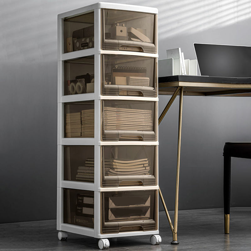 Modern Acrylic Filing Cabinet with Drawers for Home and Office