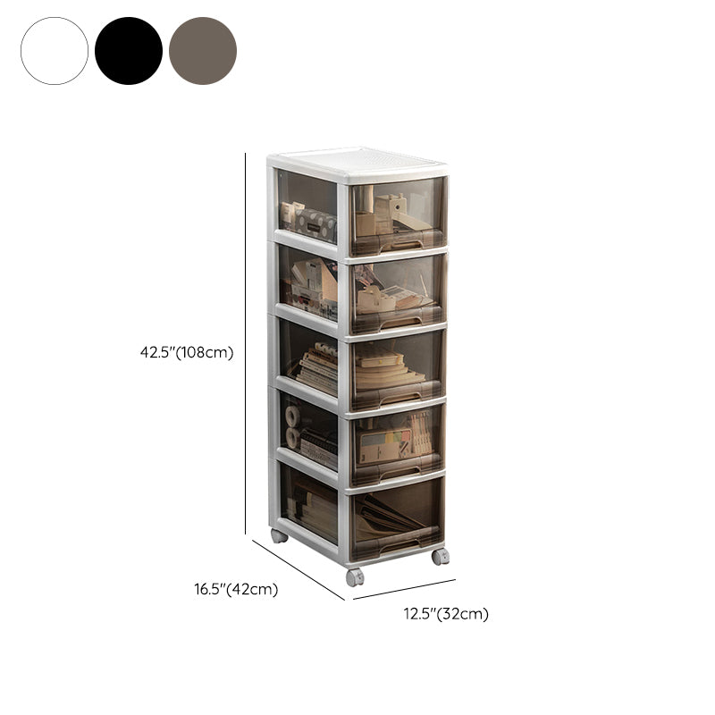 Modern Acrylic Filing Cabinet with Drawers for Home and Office