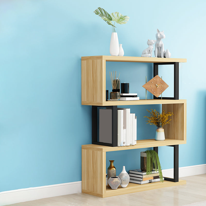 Open Back Scandinavian Shelf Bookcase Shelves Included for Home Office