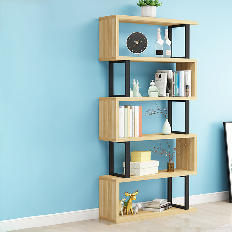 Open Back Scandinavian Shelf Bookcase Shelves Included for Home Office