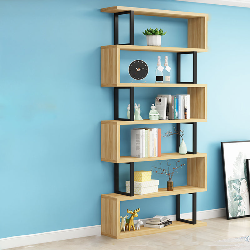 Open Back Scandinavian Shelf Bookcase Shelves Included for Home Office