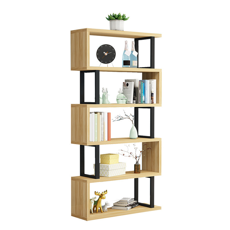 Open Back Scandinavian Shelf Bookcase Shelves Included for Home Office