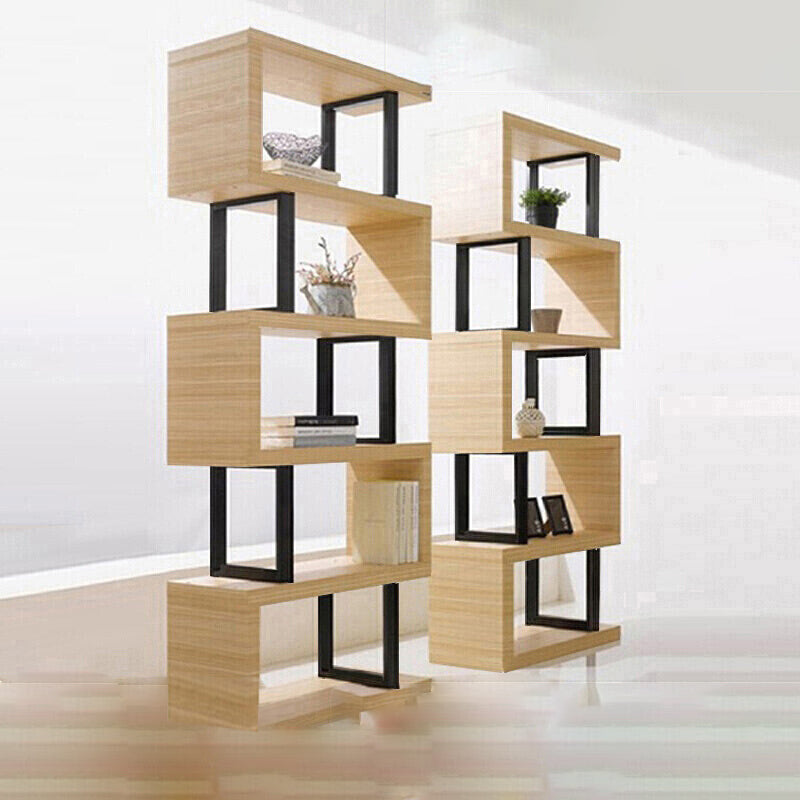 Open Back Scandinavian Shelf Bookcase Shelves Included for Home Office