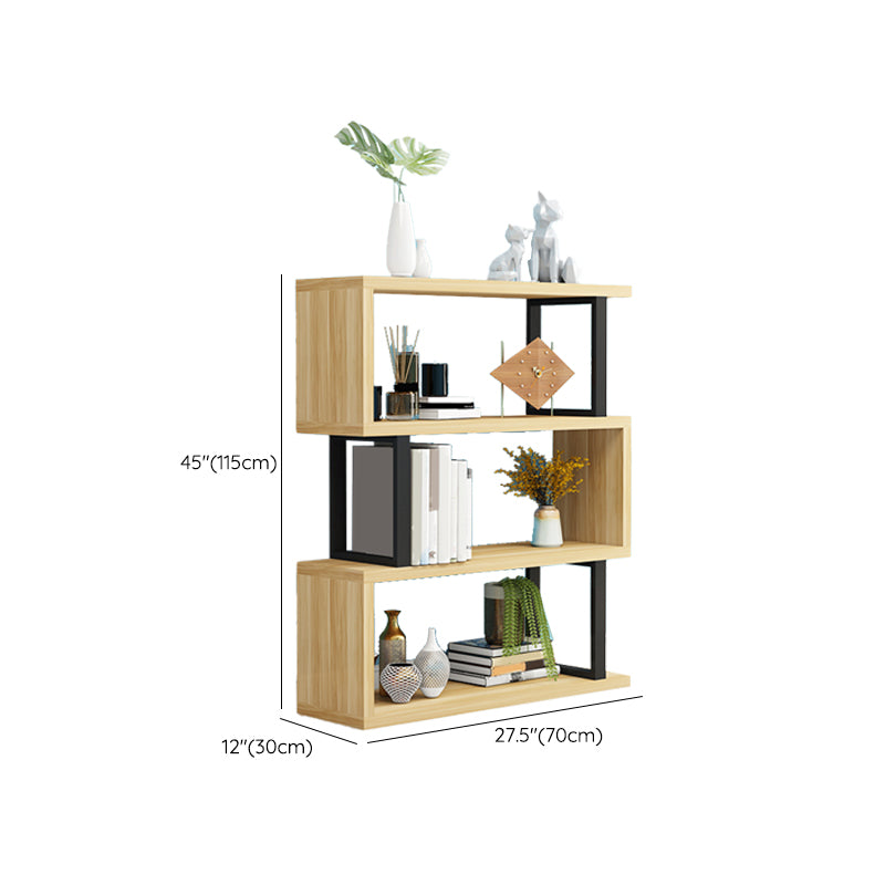 Open Back Scandinavian Shelf Bookcase Shelves Included for Home Office