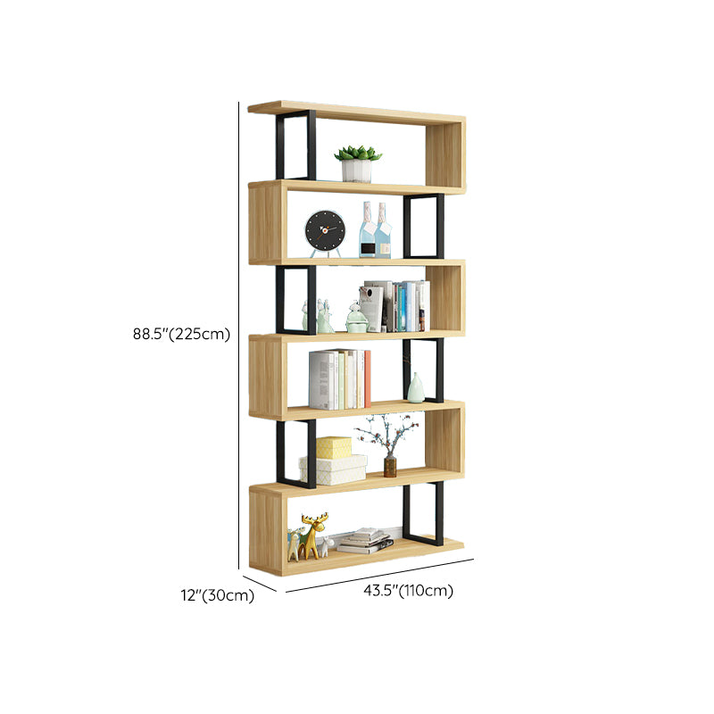 Open Back Scandinavian Shelf Bookcase Shelves Included for Home Office