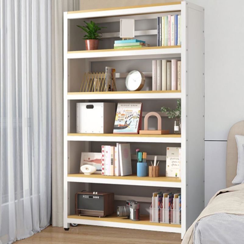 Modern Wood Open Back Shelf Bookcase Shelves Included for Home Office