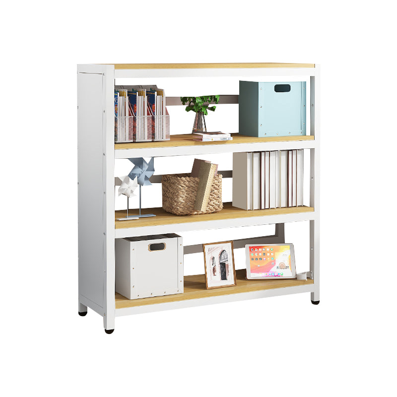 Modern Wood Open Back Shelf Bookcase Shelves Included for Home Office