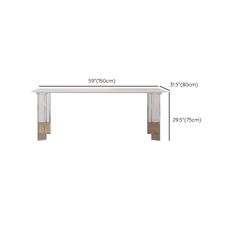 1/4/5/6/7 Piece Dining Room Chair and Table Set in White for Home