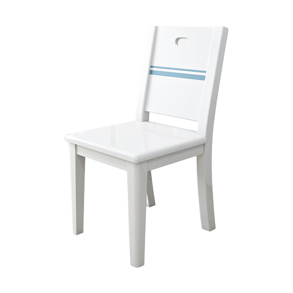 1/5/7 Piece Dining Room Table and Chair Set in White, Contemporary