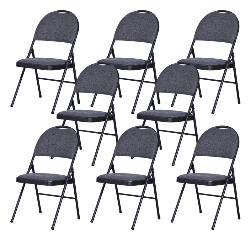 Modern Style Open Back Metal Folding Armless Dining Chairs(Set of 1/4/8)