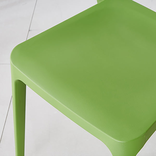 Contemporary Style Open Back Plastic Dining Side Chair for Home Use