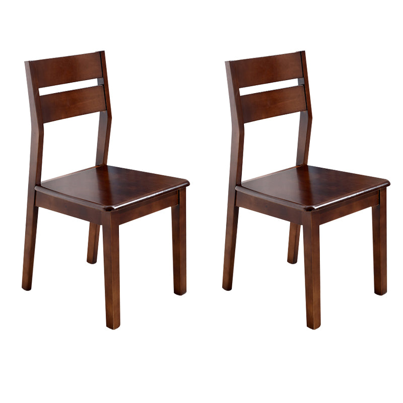 Contemporary Home Ladder Back Solid Wood Armless Dining Chair