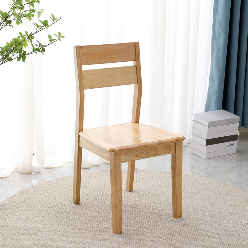 Contemporary Home Ladder Back Solid Wood Armless Dining Chair