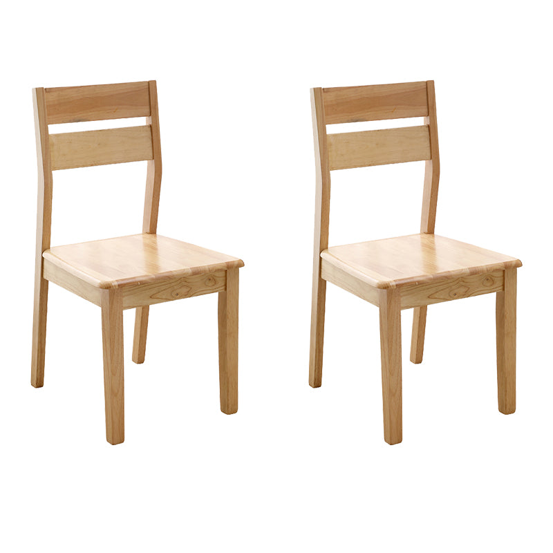 Contemporary Home Ladder Back Solid Wood Armless Dining Chair