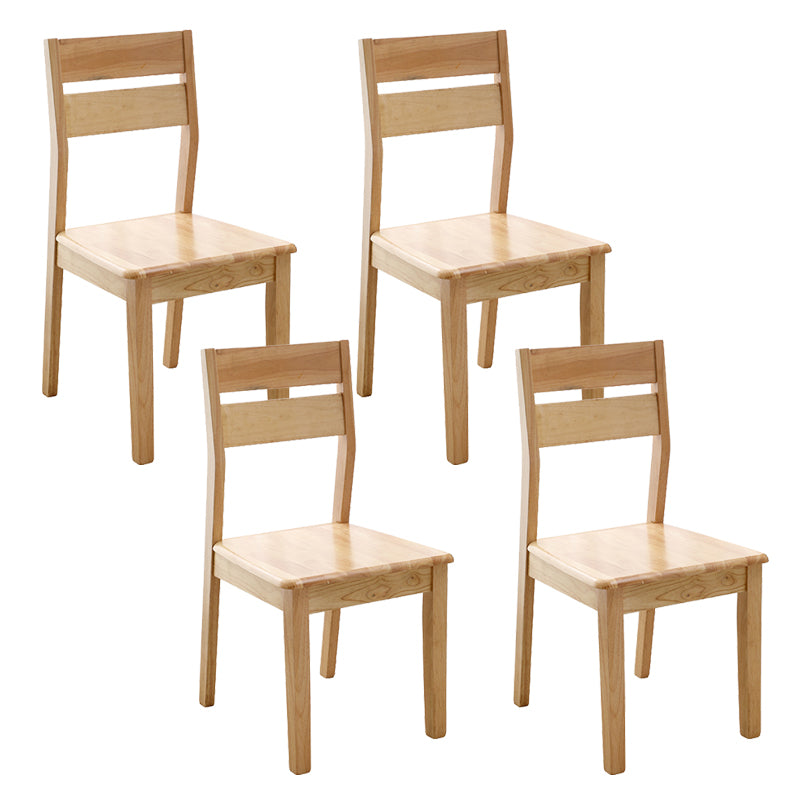 Contemporary Home Ladder Back Solid Wood Armless Dining Chair