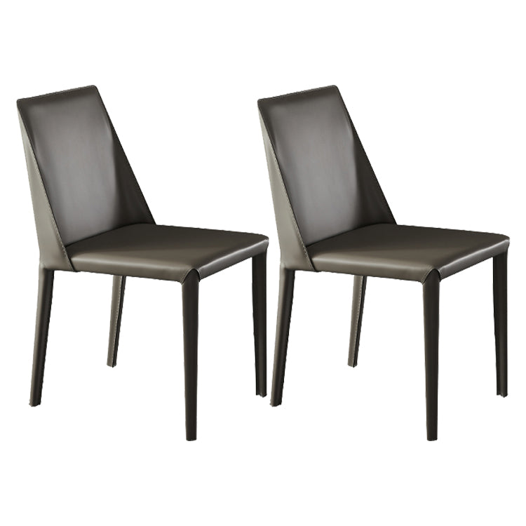 Contemporary Faux Leather and Metal Dining and Accent Chairs