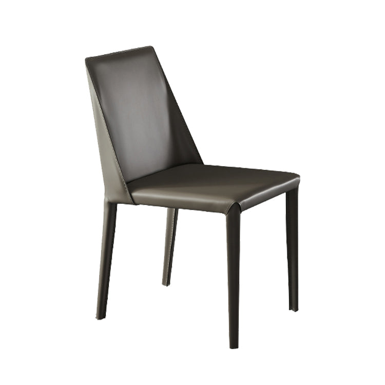 Contemporary Faux Leather and Metal Dining and Accent Chairs