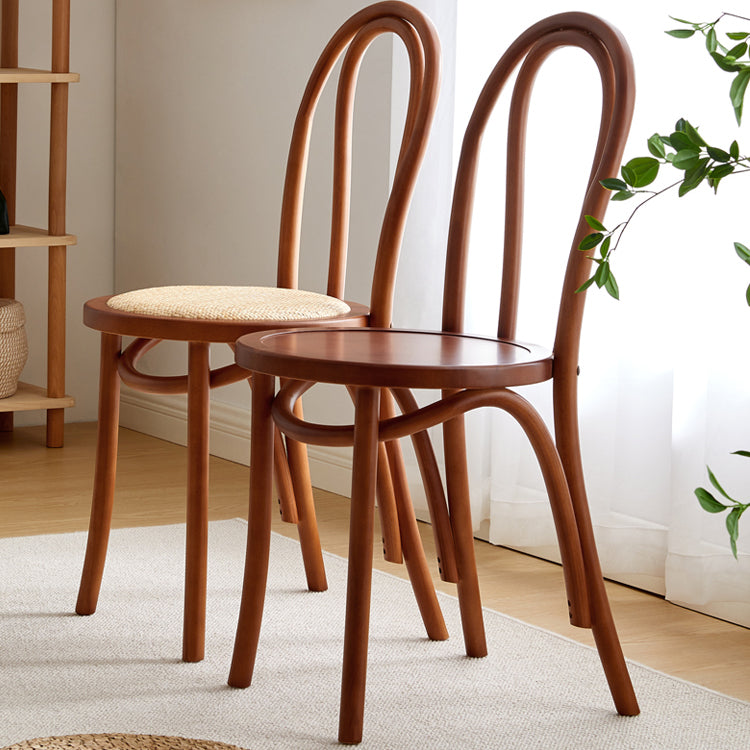 Contemporary Dining Room Solid Wood Open Back Dining Side Chair