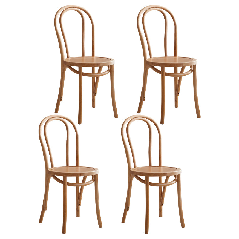 Contemporary Dining Room Solid Wood Open Back Dining Side Chair