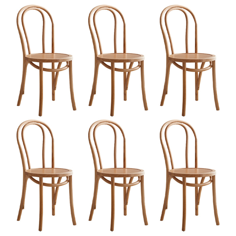 Contemporary Dining Room Solid Wood Open Back Dining Side Chair