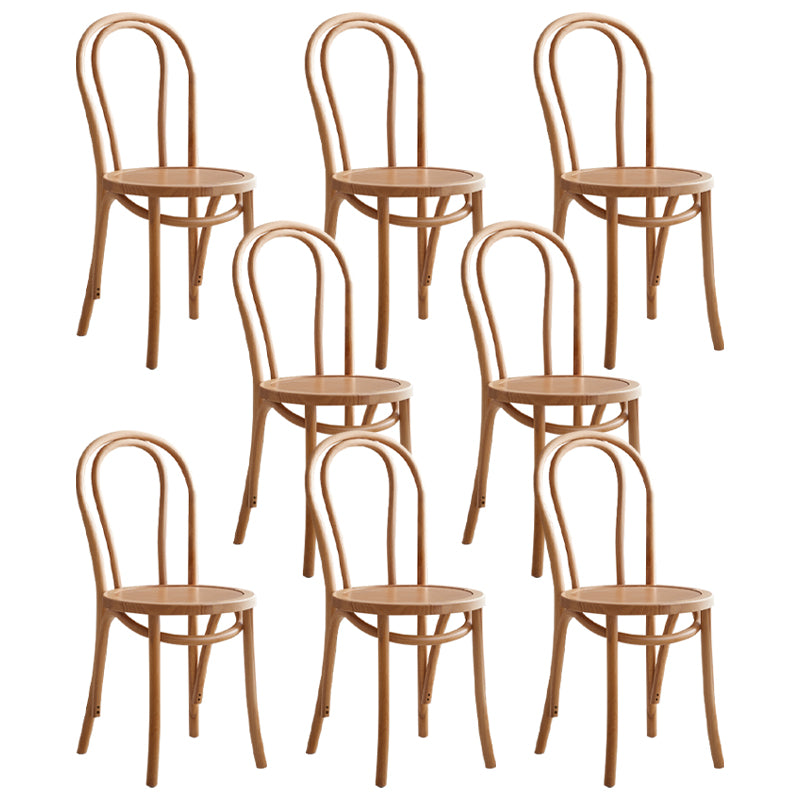 Contemporary Dining Room Solid Wood Open Back Dining Side Chair