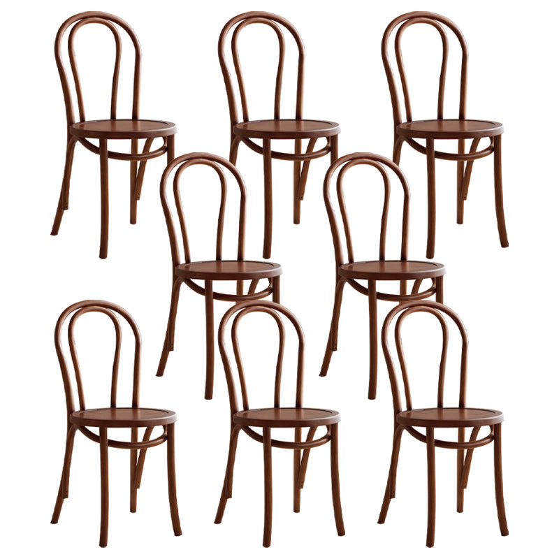 Contemporary Dining Room Solid Wood Open Back Dining Side Chair