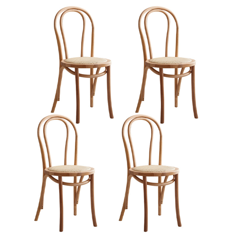 Contemporary Dining Room Solid Wood Open Back Dining Side Chair