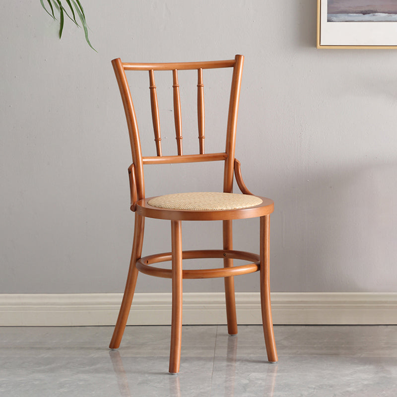 Contemporary Dining Room Solid Wood Open Back Dining Side Chair