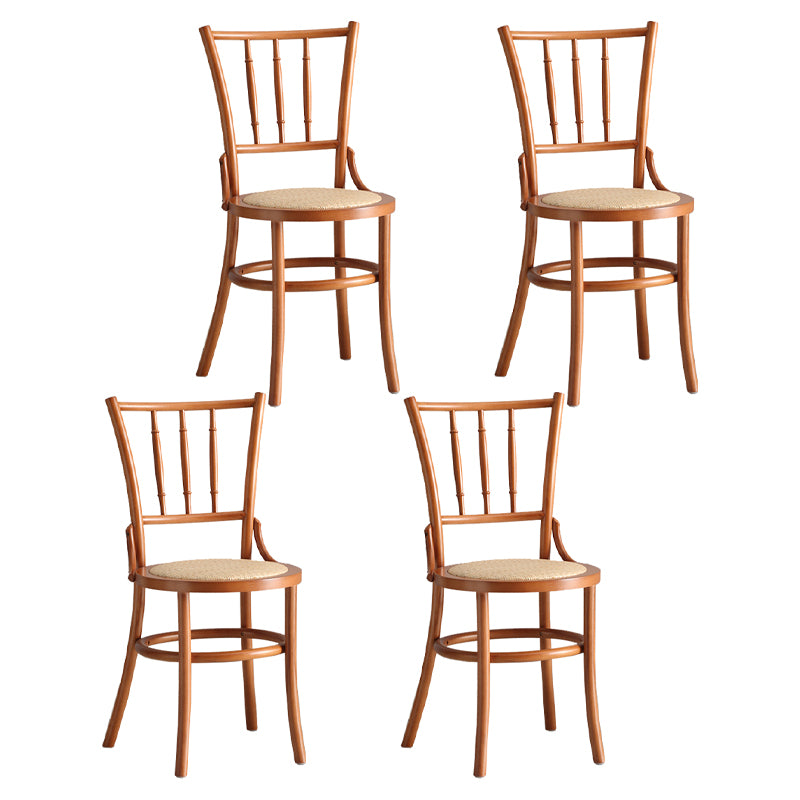 Contemporary Dining Room Solid Wood Open Back Dining Side Chair