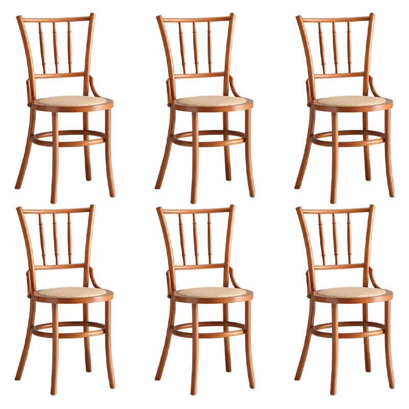 Contemporary Dining Room Solid Wood Open Back Dining Side Chair