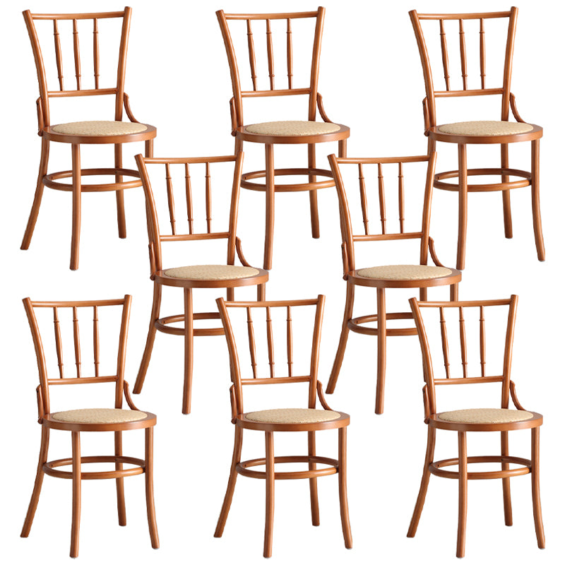 Contemporary Dining Room Solid Wood Open Back Dining Side Chair