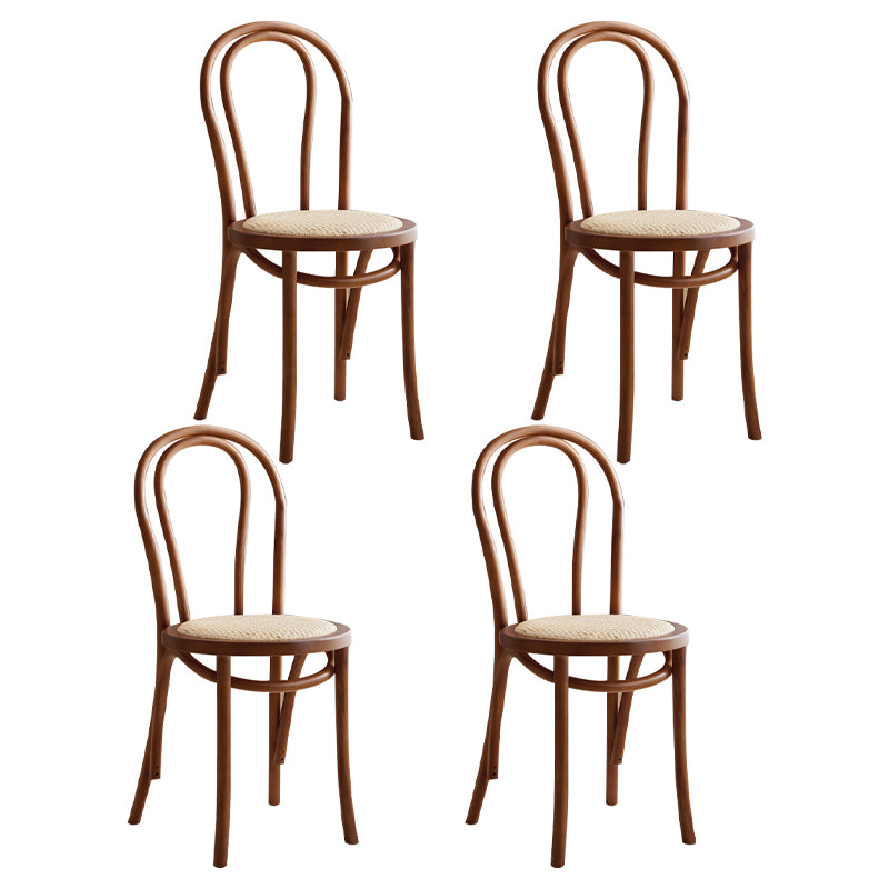 Contemporary Dining Room Solid Wood Open Back Dining Side Chair