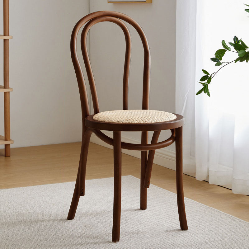 Contemporary Dining Room Solid Wood Open Back Dining Side Chair